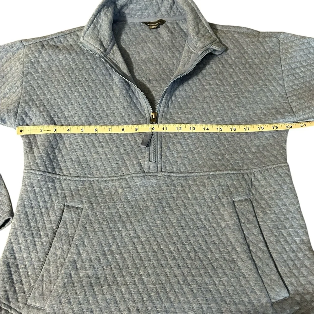 Eddie Bauer Quilted Half-Zip in Blue - Picture 9 of 12